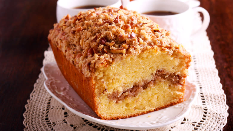 coffee cake on plate