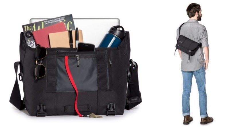 This messenger bag is ideal for commuting to work.