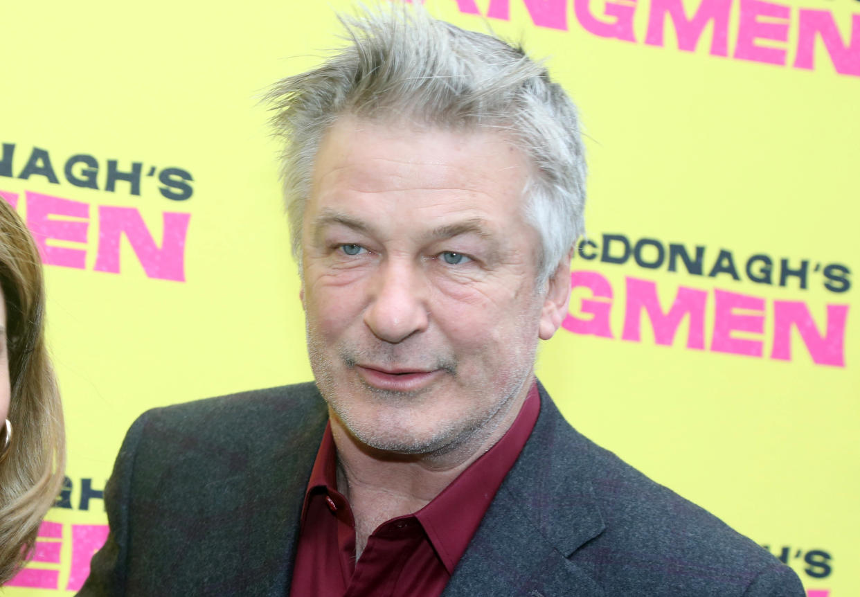 NEW YORK, NEW YORK - APRIL 21:  Alec Baldwin poses at the opening night of the new play 