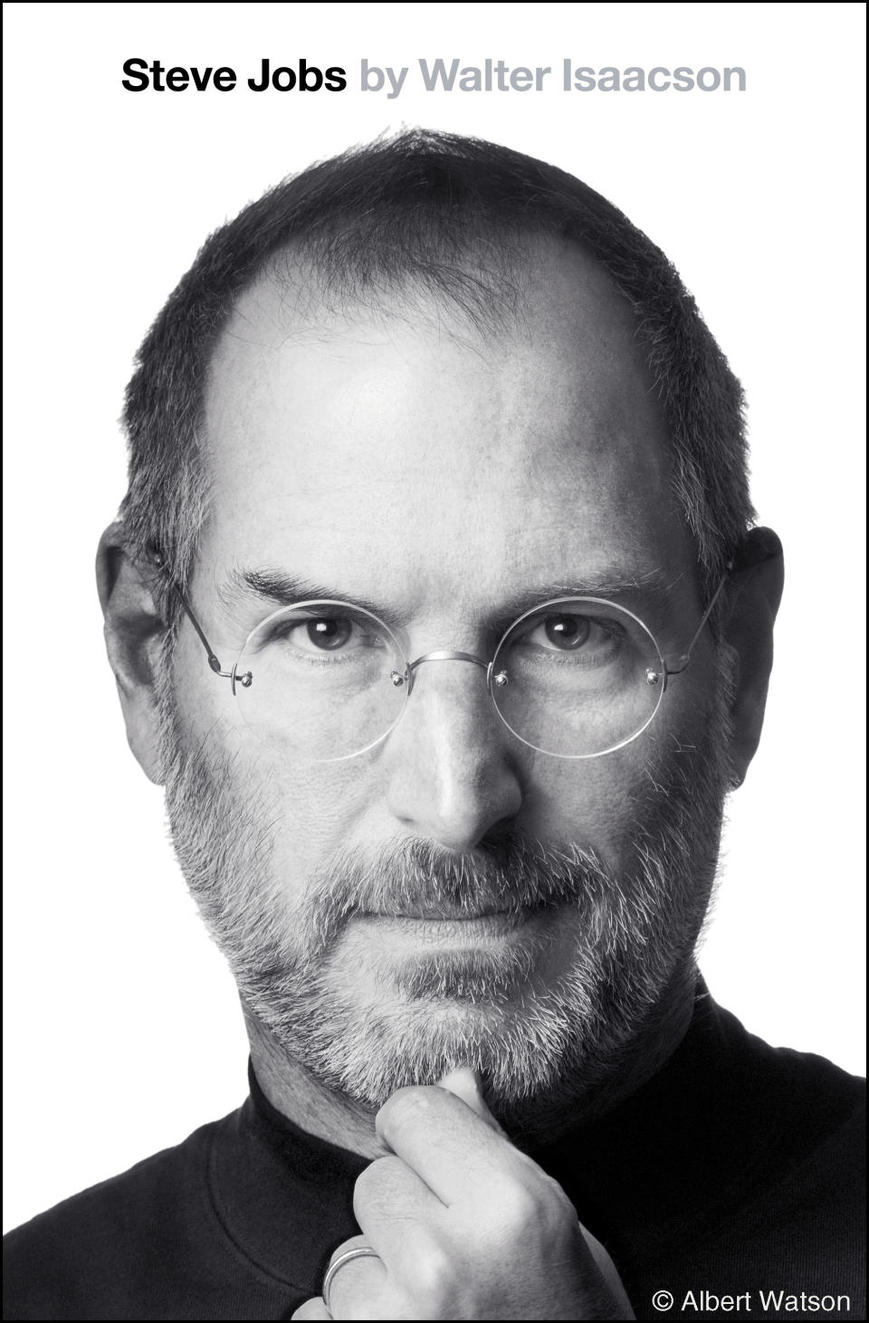 This cover image released by Simon & Schuster shows "Steve Jobs" by Walter Isaacson. (Simon & Schuster via AP)