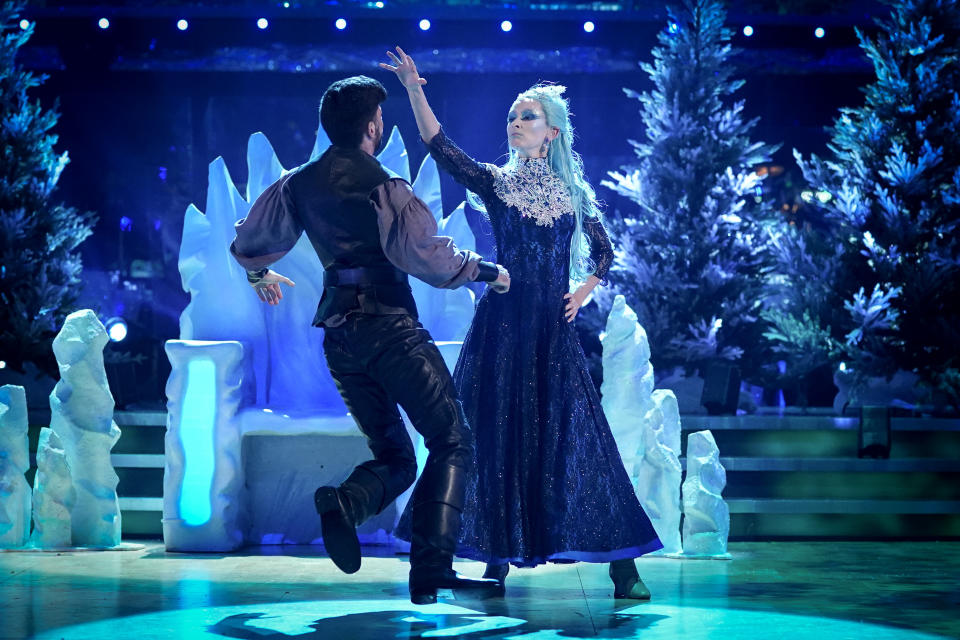 Rose dances with Giovanni on the show and scores highly again. (BBC)