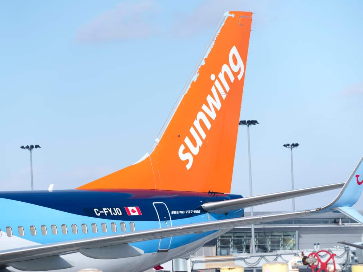 Sunwing announced Thursday that it has cancelled all of its flights out of Regina and Saskatoon until Feb. 3. (The Canadian Press - image credit)