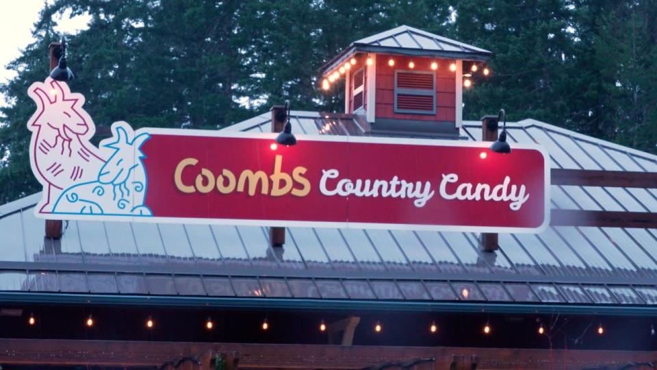 Coombs Country Candy is an old-fashioned, 1930s style candy shop in Port Alberni, just off of Highway 4. They make candy in house and by hand, which head confectioner Brenda Priest says is the "right way".