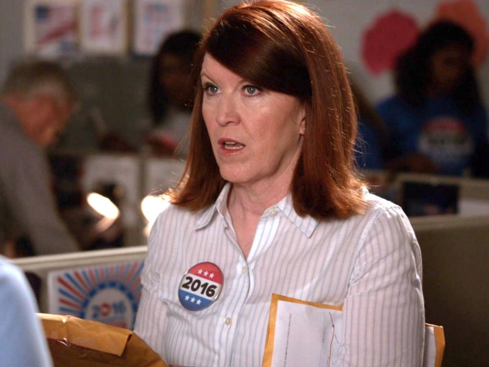 Kate Flannery on season six, episode two of "New Girl."