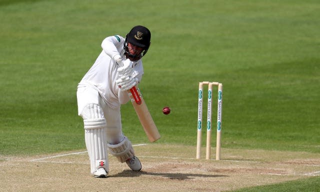 Tom Haines hit hundreds in both innings in his previous Championship appearance.