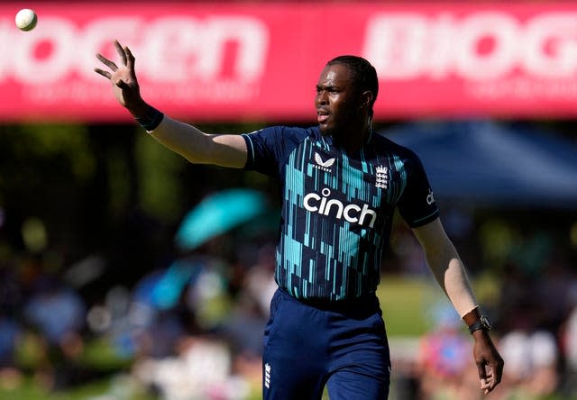 Jofra Archer seems likely to drop out of England's XI for the second ODI against South Africa (Themba Hadebe/AP/PA)