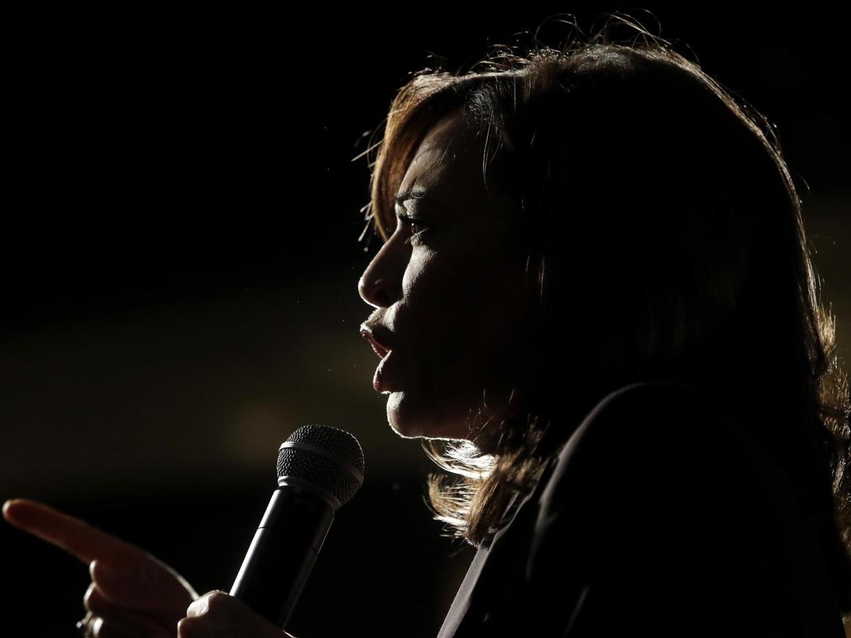Democratic senator Kamala Harris is only the second black woman to serve in the Senate, and in 2020, a prominent contender for the vice-presidential ticket: AP