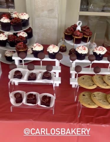 <p>Lisa Valastro/Instagram</p> Cakes, cookies and cake pops from Buddy Valastro's Carlo's Bakery