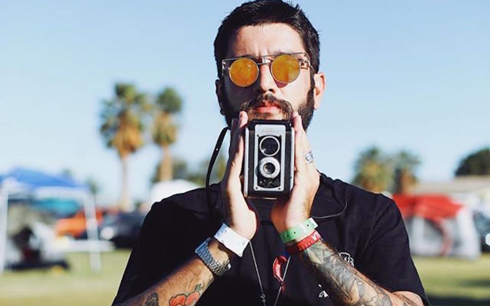 Photographer at Coachella Base Camp