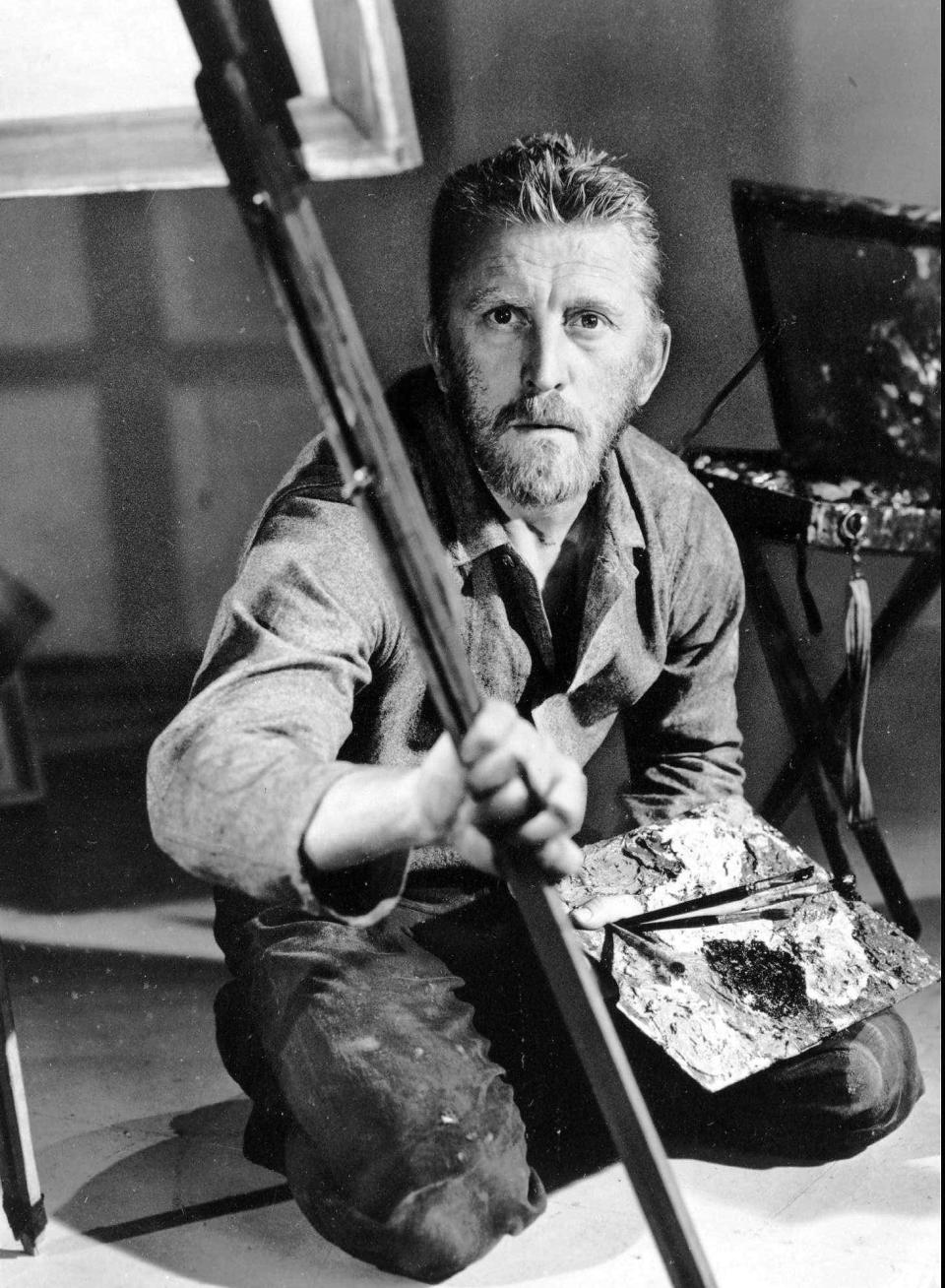 Kirk Douglas was nominated for a best-actor Oscar for playing artist Vincent van Gogh in the 1956 movie "Lust For Life."