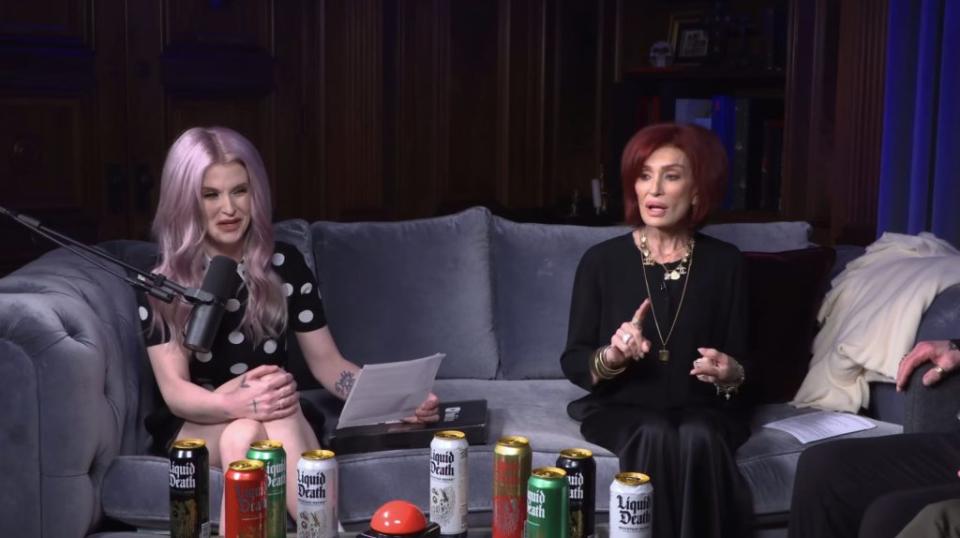 Sharon Osbourne doubled down on her thoughts about James Corden. YouTube / The Osbournes Podcast