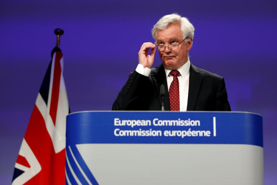 Secretary of State for Exiting the European Union David Davis (Reuters/Francois Lenoir)