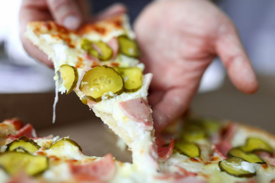best state fair foods indiana pickle pizza