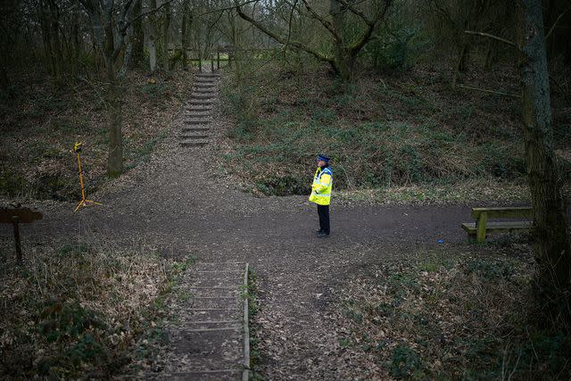 Christopher Furlong/Getty The scene where Brianna Ghey was murdered.