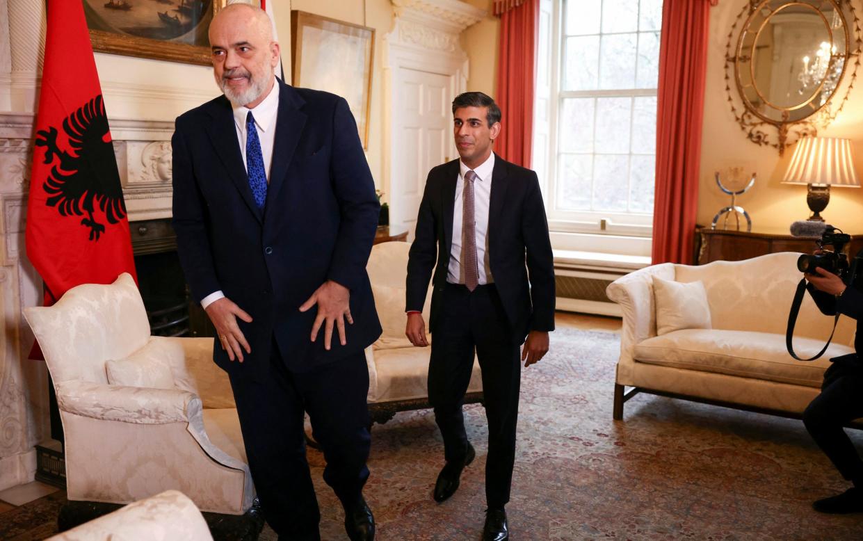 Edi Rama, the Albanian prime minister, held talks with Rishi Sunak last week - Henry Nicholls/Reuters Pool