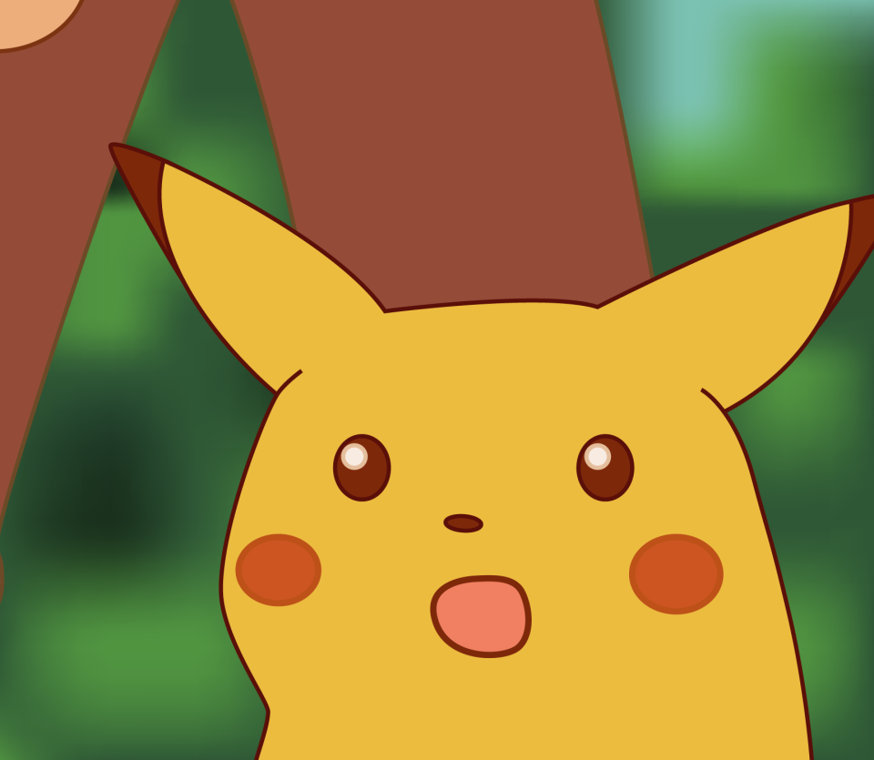 shocked Pikachu meme