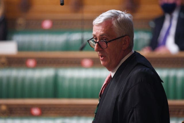 Commons Speaker Sir Lindsay Hoyle