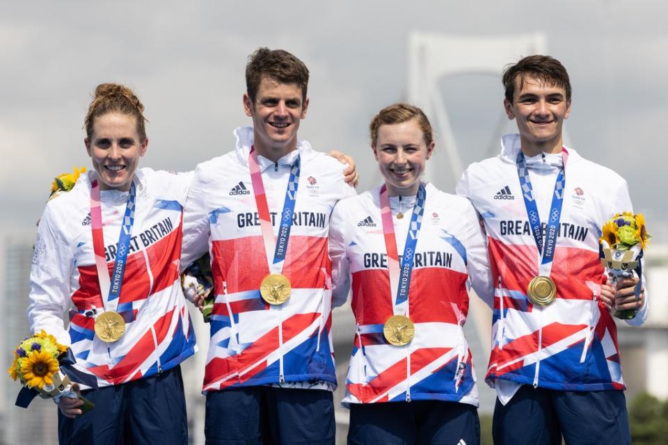 Jonny Brownlee won traithlon mixed relay gold at Tokyo 2020 (Getty Images)