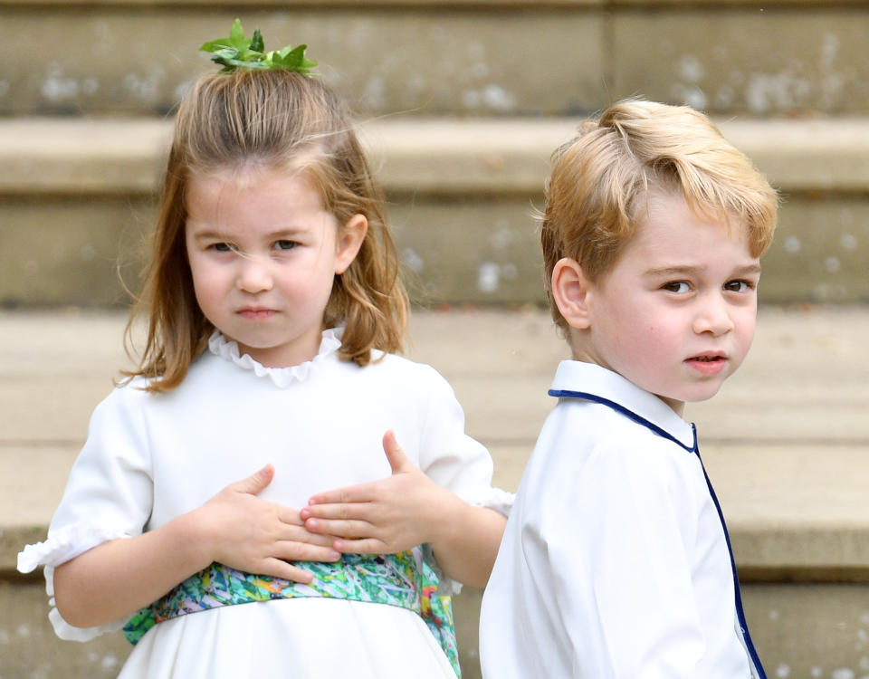 Although Harry and Meghan’s child will be George, Charlotte and Louis’ cousin on their father’s side, the royal kids will not share the same surname. Photo: Getty Images