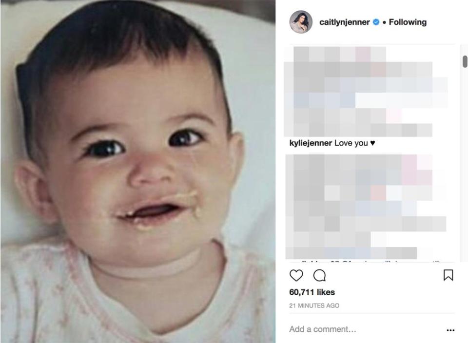 Caitlyn's Jenner Instagram post on Monday