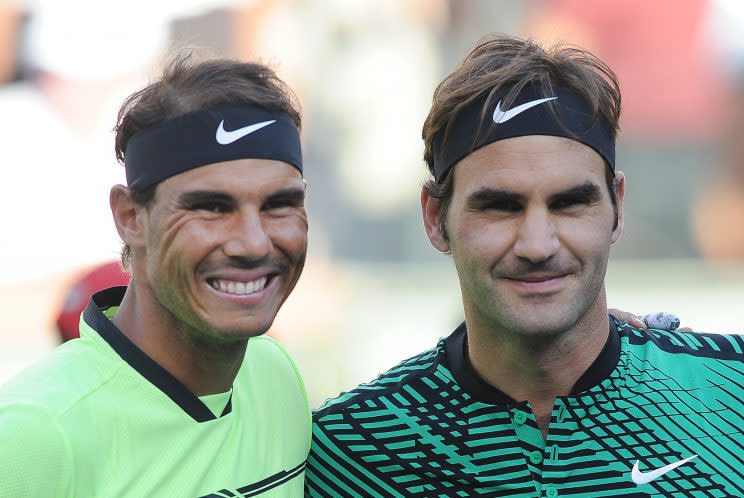 Rafael Nadal et Roger Federer (Getty Images)