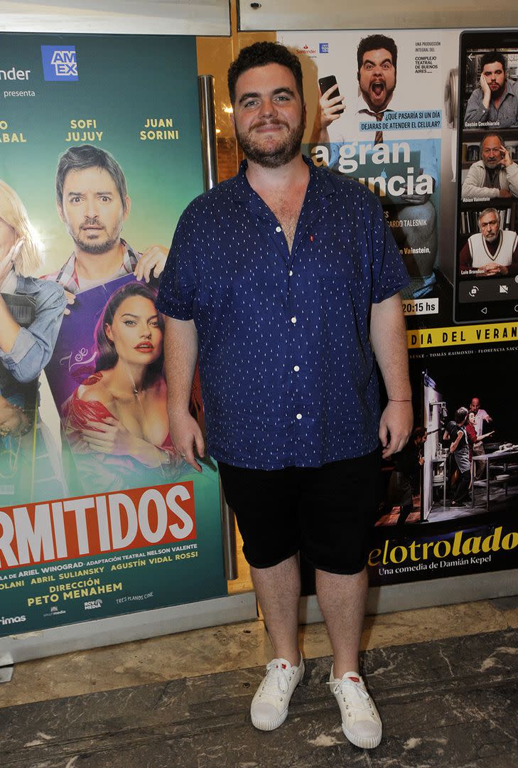 El actor Gastón Cocchiarale, otra de las celebridades invitadas al estreno