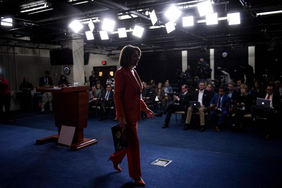 Nancy Pelosi, 78, is the highest ranking woman in US political history.