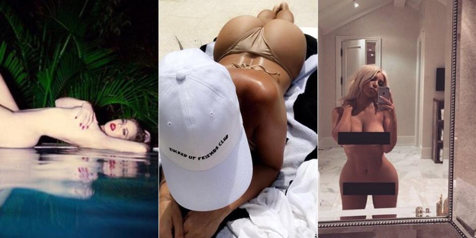 177 of the Kardashians' most naked Instagram moments