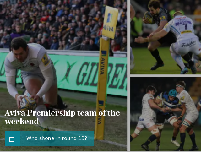 Aviva Premiership team of the weekend 13