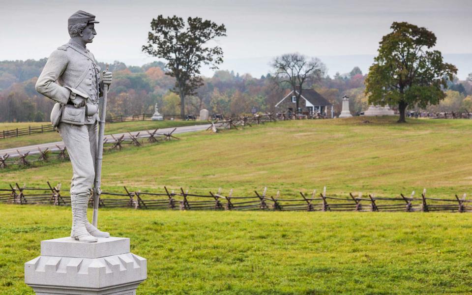 <p>Gettysburg National Park, located in south-central Pennsylvania, is the site of arguably the most consequential battle of the Civil War. After a big success in the Shenandoah Valley, General Lee of the Confederate Army pushed north only to be stopped dead in his tracks at Gettysburg. Today, visitors can almost hear the haunting cries of soldiers fighting on the preserved battlefields. Join an educational tour at this park, or watch a reenactment of the battle. This is a great place to bring the kids, and introduce them to our nation’s past.</p>