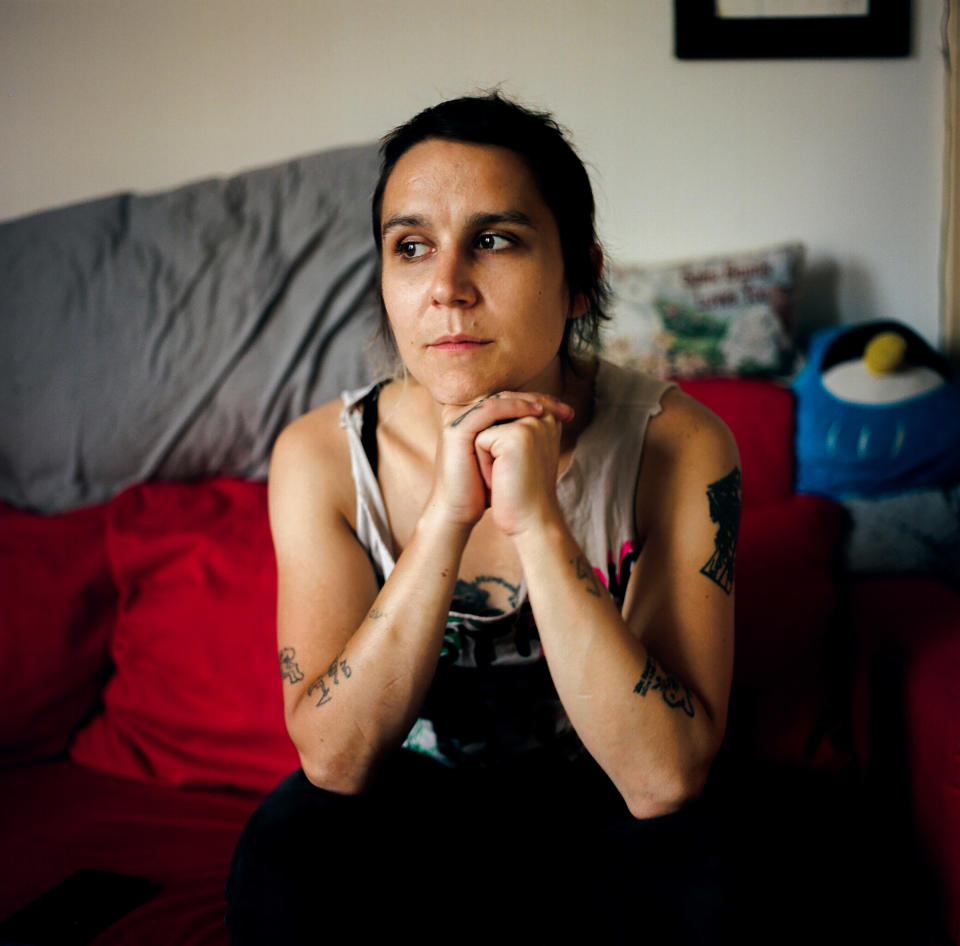 Eris Nyx, co-founder of The Drug User Liberation Front, in her home in Vancouver, B.C. on Aug. 1, 2021.<span class="copyright">Jackie Dives</span>