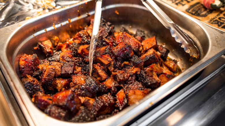 Caramelized brisket burnt ends