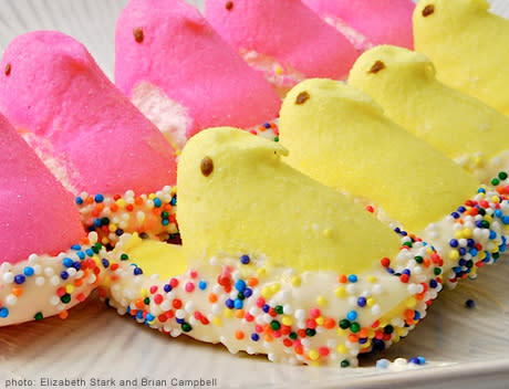 Peeps in White Chocolate Nests