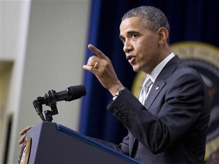 U.S. President Barack Obama speaks about the Affordable Care Act at the White House in Washington December 3, 2013. REUTERS/Joshua Roberts