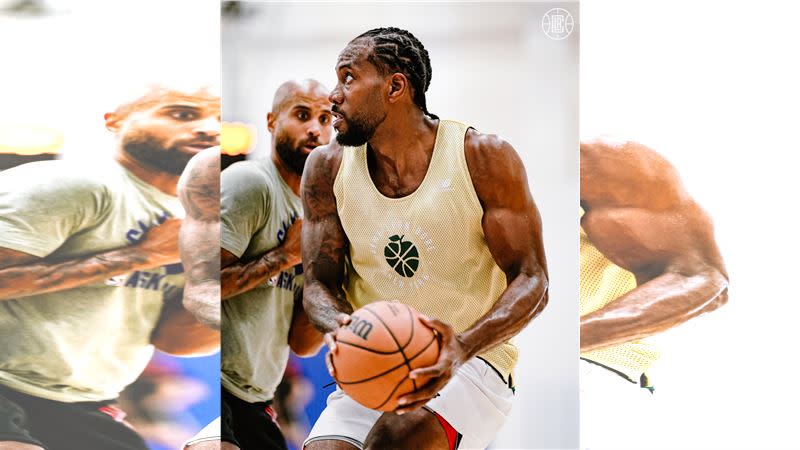 快艇球星雷納德（Kawhi Leonard）雖然近2年因傷闊別球場許久，但休賽季的體態依舊維持得不錯，讓人期待他下賽季的表現。（圖／翻攝自快艇推特）