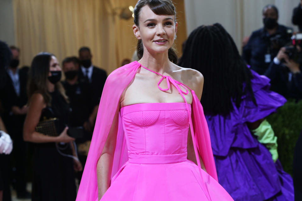 Carey Mulligan in Valentino at the Met Gala. - Credit: Lexie Moreland/WWD