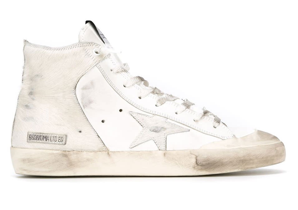 Golden Goose Deluxe Brand Distressed Hi-Top Trainers