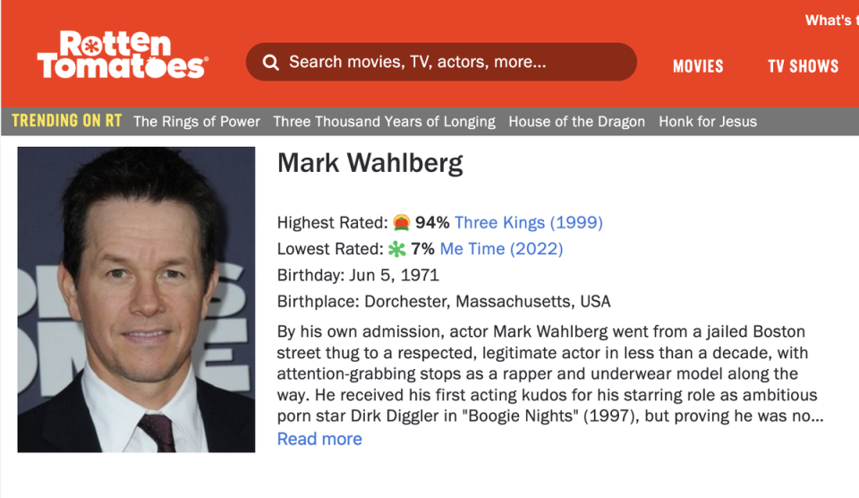 La nueva película de Mark Wahlberg es la peor valorada en Rotten Tomatoes (Rotten Tomatoes)