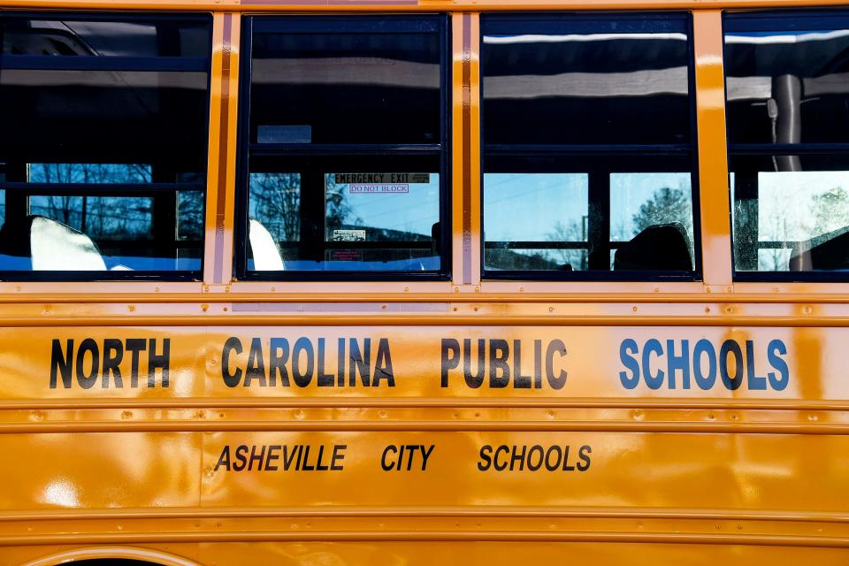 Students returned to in-person classes at Isaac Dickson Elementary in Asheville March 8, 2021.