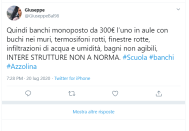 Tra le polemiche sui costi si inserisce la fantasia degli utenti social che ha immaginato i banchi come "auto a scontro" durante la ricreazione. C'è poi chi si è accorto che potrebbero essere utili per scolare la pasta, visto i fori dove si ripongono gli zaini. Qualcuno ha giocato con le parole tirando fuori l'espressione "banchi di nebbia" per esprimere una mancanza di visione nella creazione della scuola del futuro.