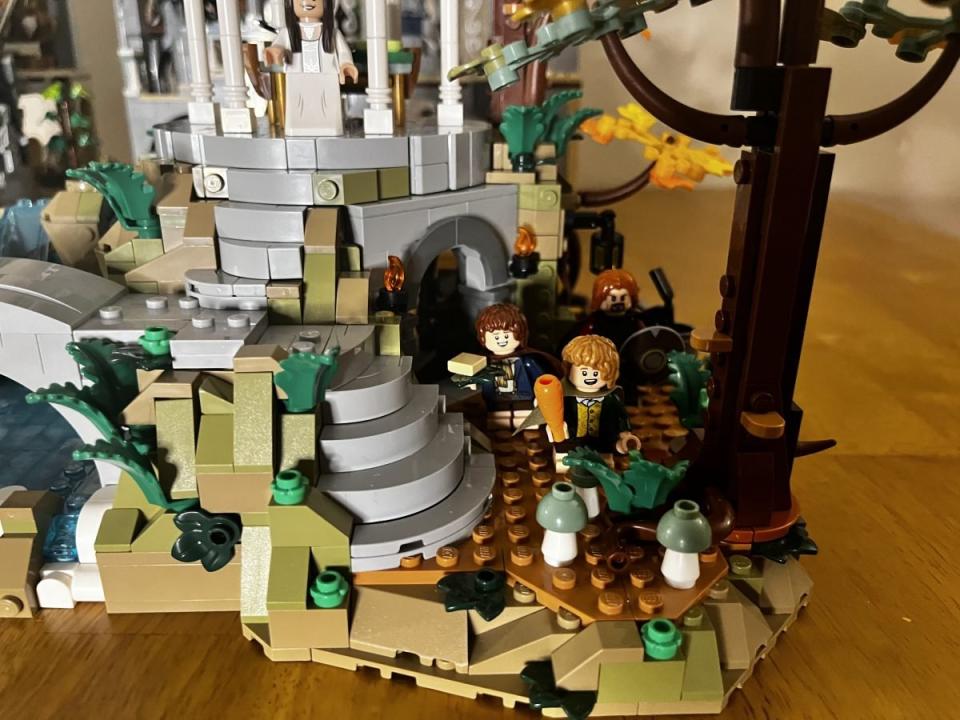 The Lord of the Rings Rivendell Elven mushrooms and trees
