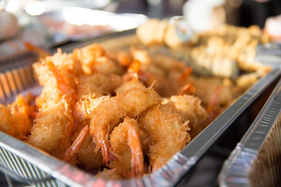 Shrimp from the Beaufort Shrimp Festival.