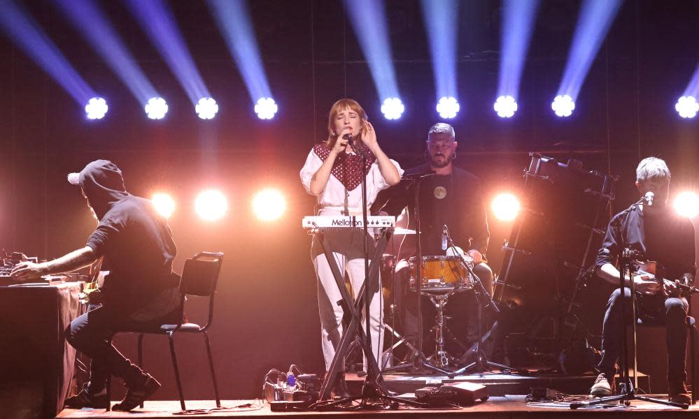 Lankum perform during the Mercury prize