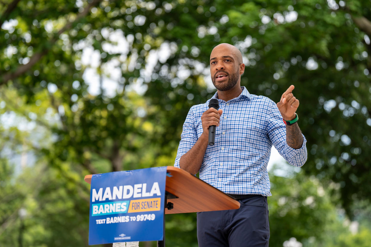 mandela-barnes-running-against-ron-johnson - Credit: Sara Stathas/Washington Post/Getty Images