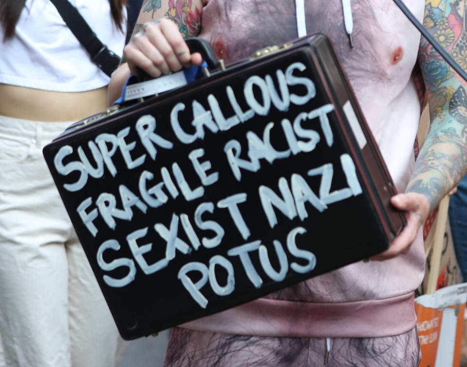 “Super callous fragile raciest sexist Nazi POTUS.”