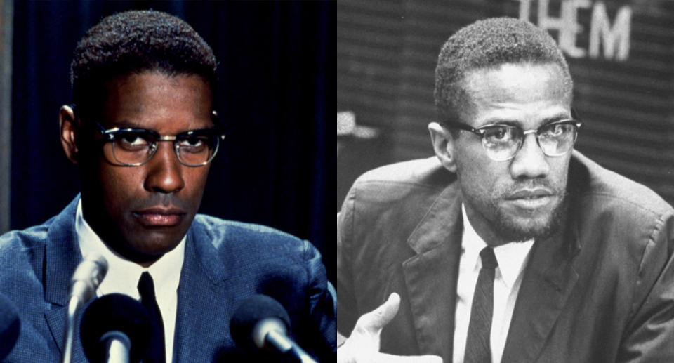 Denzel Washington und Malcolm X