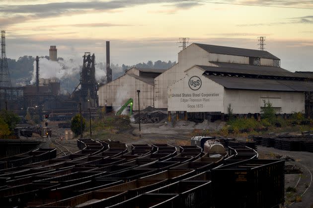 U.S. Steel's Edgar Thomson Plant has been active in Braddock since 1875. (Photo: Justin Merriman for HuffPost)