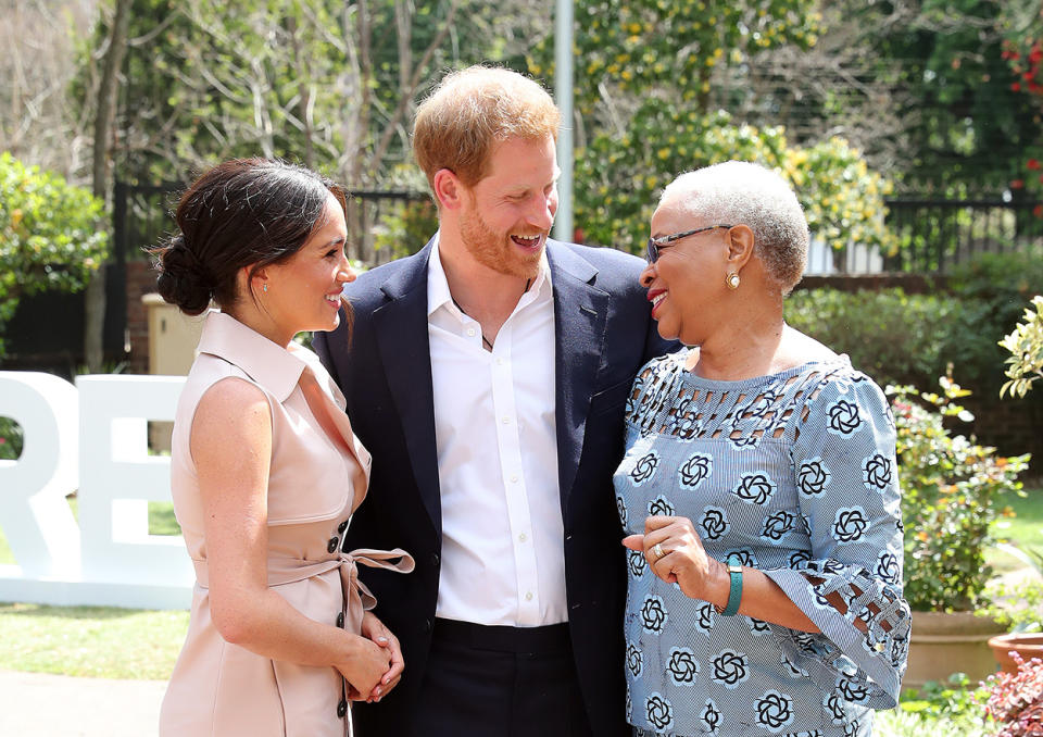 Prince Harry and Meghan meet Graca Machel