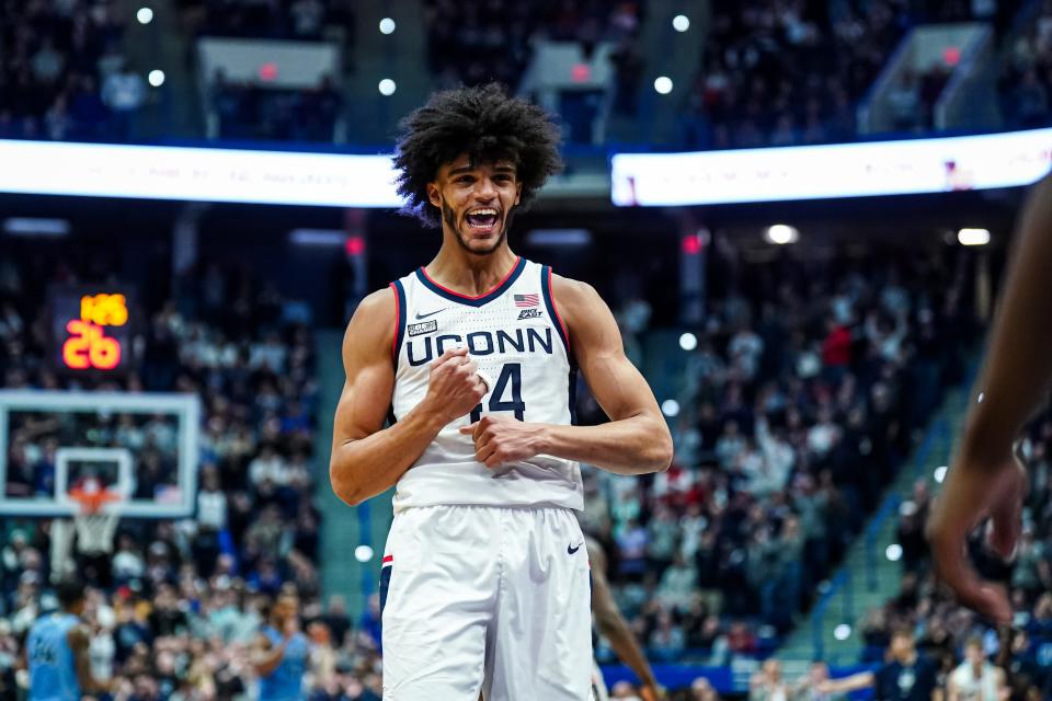 The Milwaukee Bucks traded up in the 2023 NBA Draft to select Connecticut Huskies guard Andre Jackson Jr. in the second round.