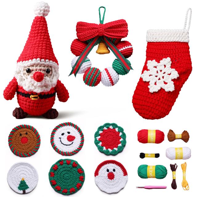 Santa Claus Crochet Kit for Beginners | The Woobles